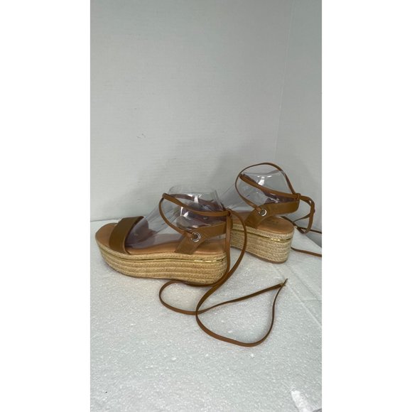 Bleecker & Bond womens size 7.5 Odette Espadrille Wedge Sandal gladiator style - Picture 7 of 16